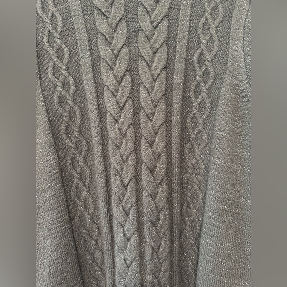 Torrid Charcoal Cable-Knit Mock Turtleneck Sweater Dress 1X - Picture 5 of 7